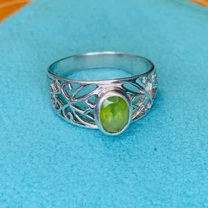 Peridot Sterling Silver Ring